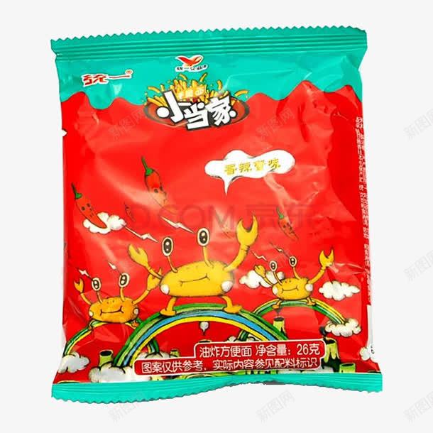 香辣蟹味干脆面png免抠素材_新图网 https://ixintu.com 产品实物 小当家食品 干脆面 膨化食品 香辣味