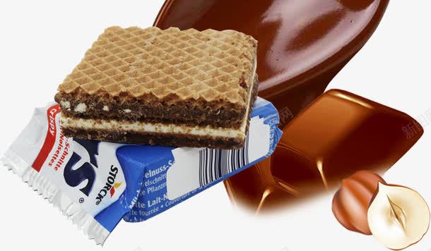 榛子巧克力夹心饼png免抠素材_新图网 https://ixintu.com 产品实物 夹心饼 巧克力 榛子