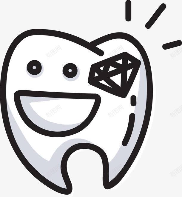 微笑卡通牙齿png免抠素材_新图网 https://ixintu.com 人体器官 微笑 微笑表情 手绘牙齿 清洁 牙 牙齿 牙齿微笑 牙齿笑容 矢量牙齿