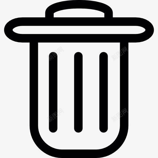 垃圾铁桶图标png_新图网 https://ixintu.com 垃圾 垃圾桶 箱