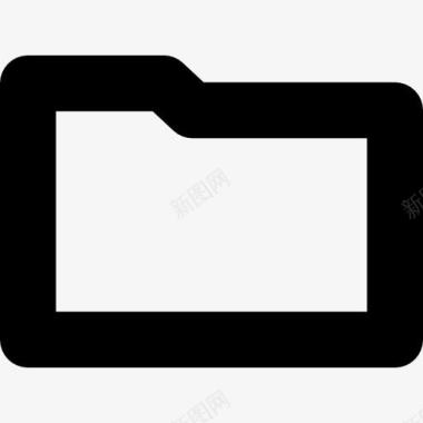 文件夹的总轮廓的形状图标图标