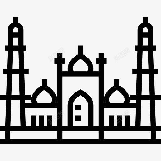 贾玛清真寺图标png_新图网 https://ixintu.com 古迹 地标建筑 贾玛清真寺