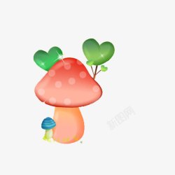 蘑菇卡通图素材