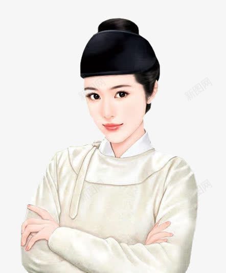 女扮男装png免抠素材_新图网 https://ixintu.com 中国风 古代 古典 古装 女 手绘 插画 美女