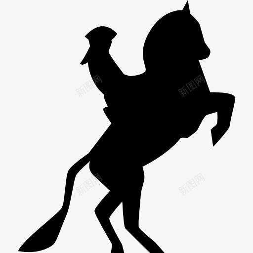 骑马舞图标png_新图网 https://ixintu.com 人 动物 弗拉明戈图标 舞 马 黑色的剪影