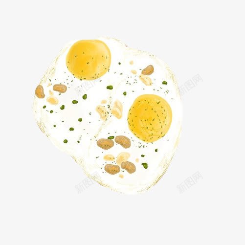 双黄蛋手绘画片png免抠素材_新图网 https://ixintu.com 双黄蛋 双黄鸡蛋 手绘美食 早餐 煎鸡蛋 鸡蛋