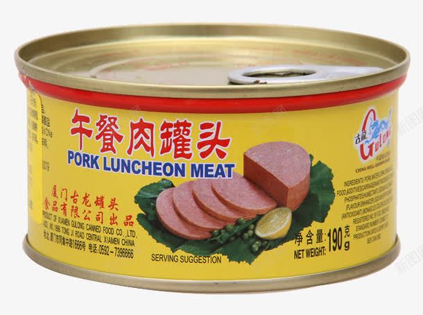 午餐肉罐头png免抠素材_新图网 https://ixintu.com 产品实物 午餐肉 熟食 罐头 肉食