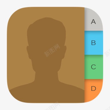 联系人iOS8Icons图标图标