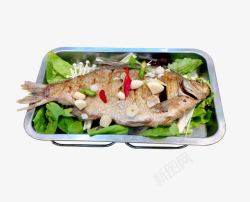 干锅鲳鱼摄影素材