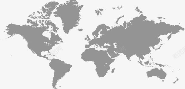 世界地图png免抠素材_新图网 https://ixintu.com 世界地图 卡通 手绘 灰色