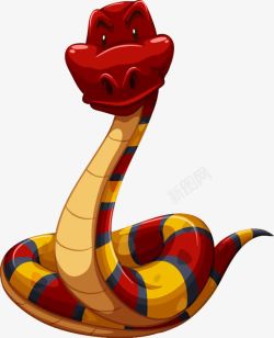 红蛇卡通大蛇高清图片