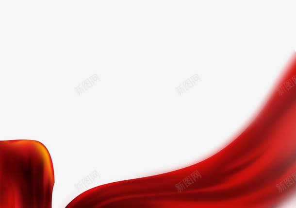 红色带子png免抠素材_新图网 https://ixintu.com 动感 炫动 绸带 飘带