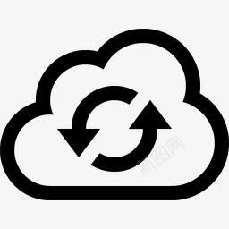 云重新加载白色的cloudicons图标png_新图网 https://ixintu.com Cloud Reload White 云 白色的 重新加载