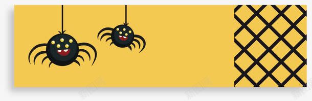 蜘蛛背景黄色png免抠素材_新图网 https://ixintu.com Halloween 万圣节 万圣节背景 诡异背景
