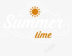 Time英文字母素材夏天主题高清图片