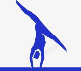 蓝色奥运运动员简易画png免抠素材_新图网 https://ixintu.com 奥运 简易 蓝色 运动员