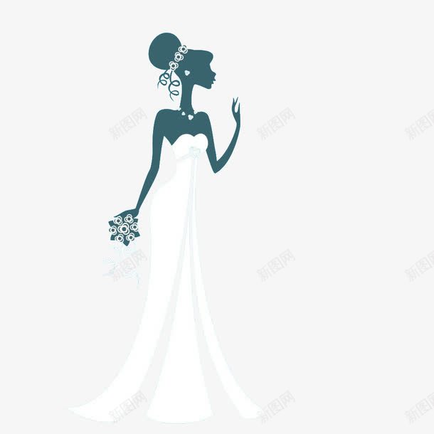 新娘png免抠素材_新图网 https://ixintu.com 穿婚纱的新娘 穿礼服的女人 美女 装饰