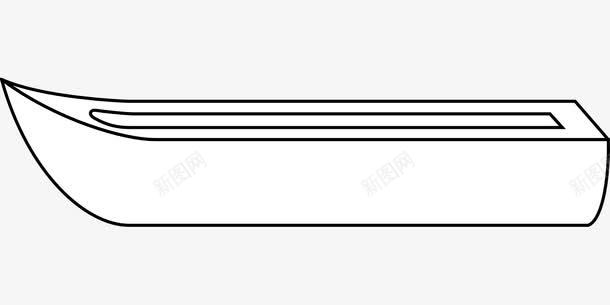 线条小船png免抠素材_新图网 https://ixintu.com 小船 线条 装饰