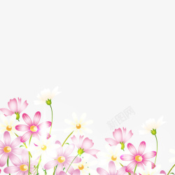 粉色花朵元素素材