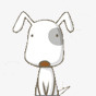 卡通图卡通动物卡通可爱小狗素材