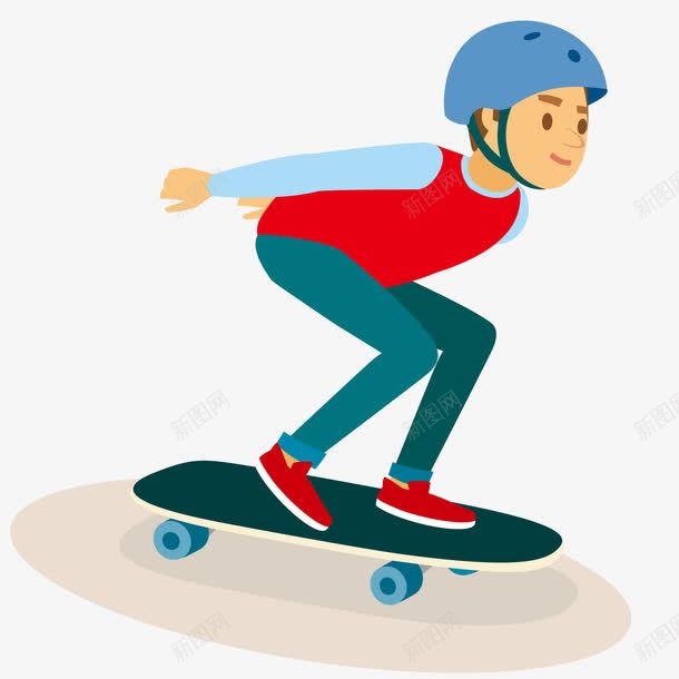 站在滑板上的小男孩png免抠素材_新图网 https://ixintu.com 滑板 男人 男孩
