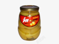 黄水罐头头牌糖水黄桃罐头高清图片