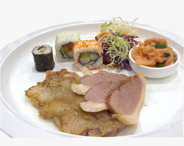 鸡扒烟鸭胸定食png免抠素材_新图网 https://ixintu.com 定食 烟鸭胸 美味 美食 菜品 餐饮 鸡扒