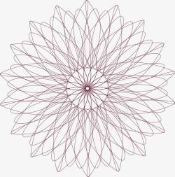螺旋花纹花朵图素材
