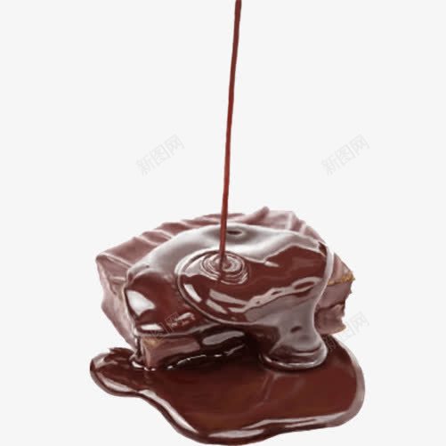 巧克力酱手绘画片png免抠素材_新图网 https://ixintu.com 巧克力酱 手绘美食 甜味 褐色
