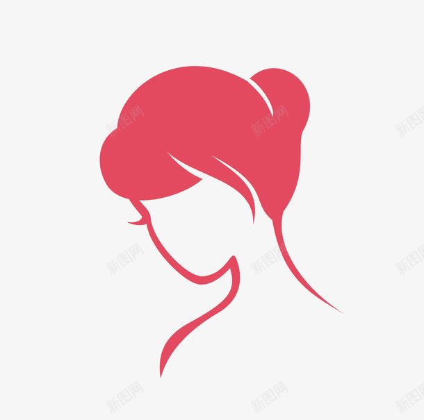手绘女性发型矢量图ai免抠素材_新图网 https://ixintu.com 发型 女性 手绘 矢量图
