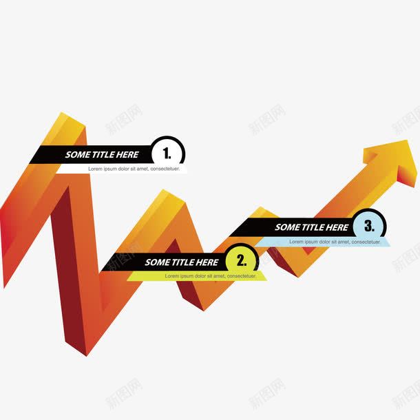 指向箭头png免抠素材_新图网 https://ixintu.com 3d指向 几何物体图形 形状 方向目标 立体