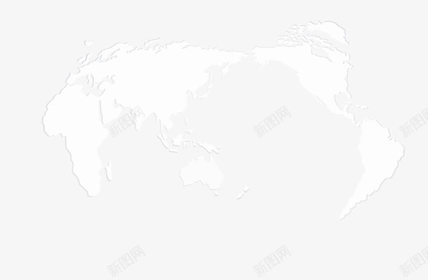 世界地图png免抠素材_新图网 https://ixintu.com 世界地图 白色 简单