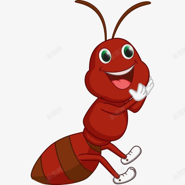 手绘红色蚂蚁png免抠素材_新图网 https://ixintu.com 卡通蚂蚁 手绘蚂蚁 蚂蚁 蚂蚁素材
