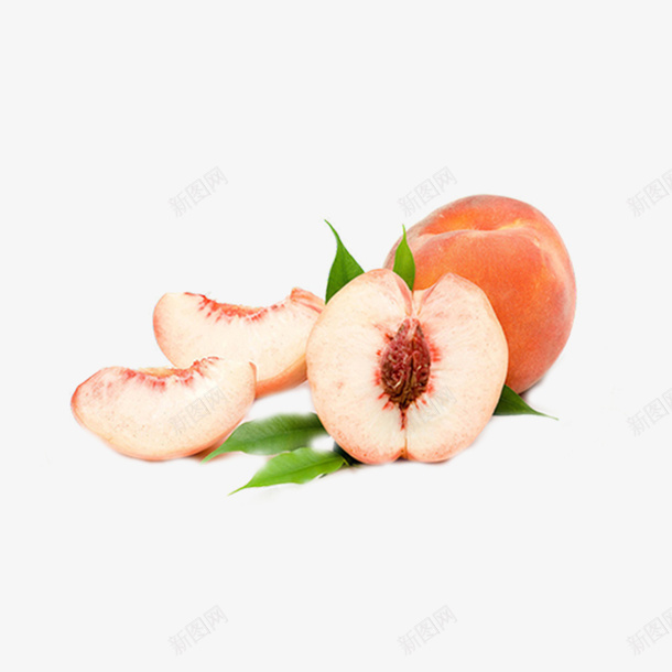 水果新鲜桃子png免抠素材_新图网 https://ixintu.com 新鲜桃子 桃子 桃子和果肉 水果 水果酵素 餐饮PNG