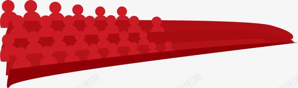 红色人群座椅装饰png免抠素材_新图网 https://ixintu.com 人群 座椅 红色 装饰