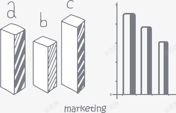 金融市场手账柱形图png免抠素材_新图网 https://ixintu.com 商务 商务手账 手账数据图表 柱形图 矢量素材 金融