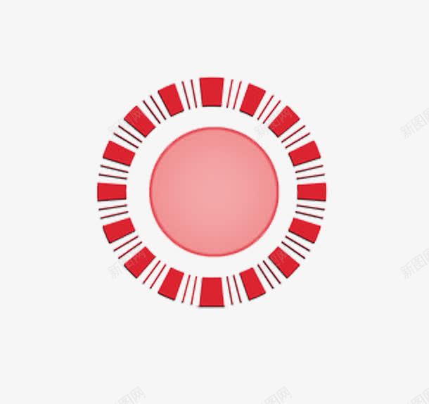 红色圆形条纹圆圈png免抠素材_新图网 https://ixintu.com 圆圈 圆形 条纹 粉色圆形 红色条纹