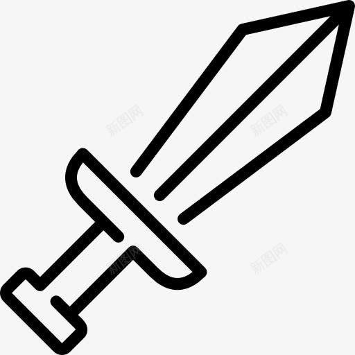 剑图标png_新图网 https://ixintu.com 中世纪的武器 刀 剑 战争 战斗 杂