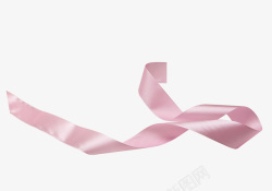 粉色清新绸带装饰图案素材