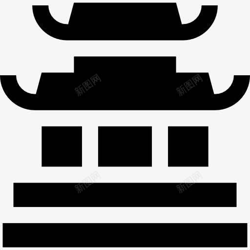 中华寺图标png_新图网 https://ixintu.com 中华寺 中国 亚洲 古老的建筑 地标 建筑 纪念碑