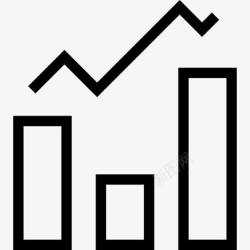 成长条形图图表图标高清图片