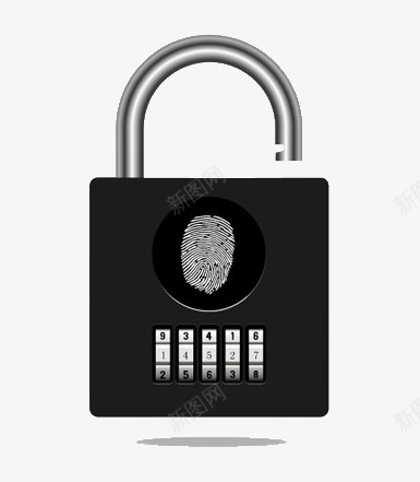 密码锁png免抠素材_新图网 https://ixintu.com 密码锁 锁 黑色