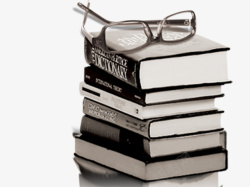 书和眼镜素材