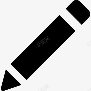 铅笔对角填充的书写工具图标图标