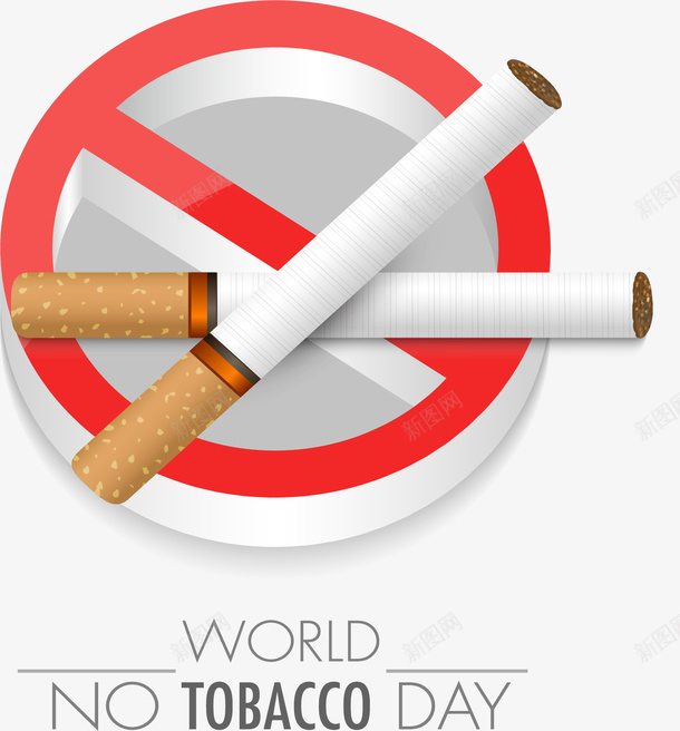 创意世界无烟日禁止吸烟图标矢量图eps_新图网 https://ixintu.com nosmoking 世界无烟日 健康 创意设计 图标 矢量图 禁止吸烟 香烟