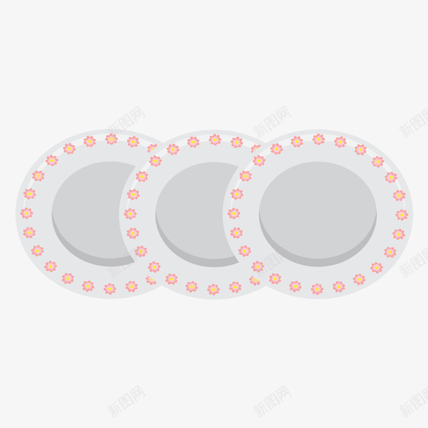 盘子png免抠素材_新图网 https://ixintu.com 圆盘 扁平化 盘子 素材