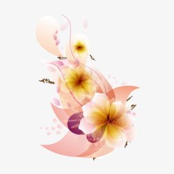AI矢量鸡蛋花简约花纹高清图片