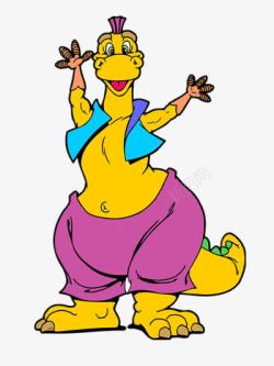 恐龙衣服穿花衣服的恐龙高清图片