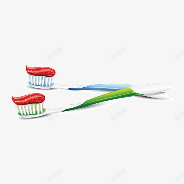 牙刷牙膏红色牙膏案png免抠素材_新图网 https://ixintu.com 牙刷 牙膏 矢量图案 红色牙膏