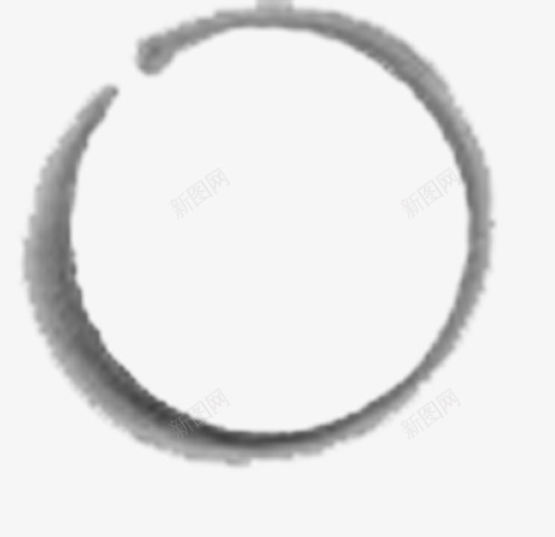 黑色光环图标png_新图网 https://ixintu.com 墨迹黑环 黑环元素 黑色图标 黑色墨迹